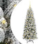 Kunstigt juletræ Hvid 120 cm PVC og Plast og Stål og PE