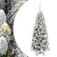 Kunstigt juletræ Hvid 120 cm PVC og Plast og Stål og PE