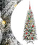 Kunstigt juletræ Hvid 120 cm PVC og Plast og Stål og PE
