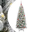Kunstigt juletræ Hvid 150 cm PVC og Plast og Stål og PE