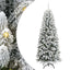 Kunstigt juletræ Hvid 240 cm PVC og Plast og Stål og PE