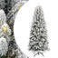 Kunstigt juletræ Hvid 240 cm PVC og Plast og Stål og PE