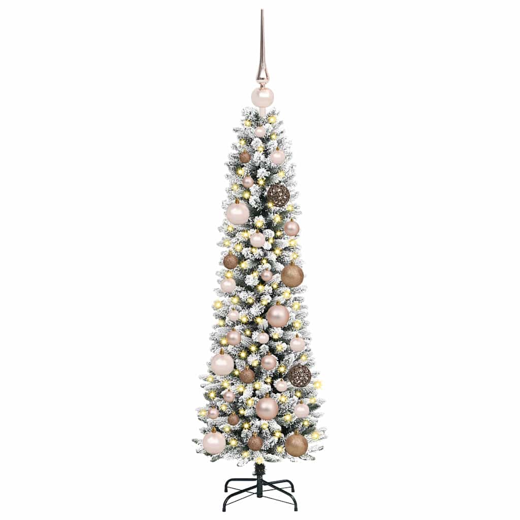 Kunstigt juletræ med stativ Hvid 120 cm PVC og metal og plast