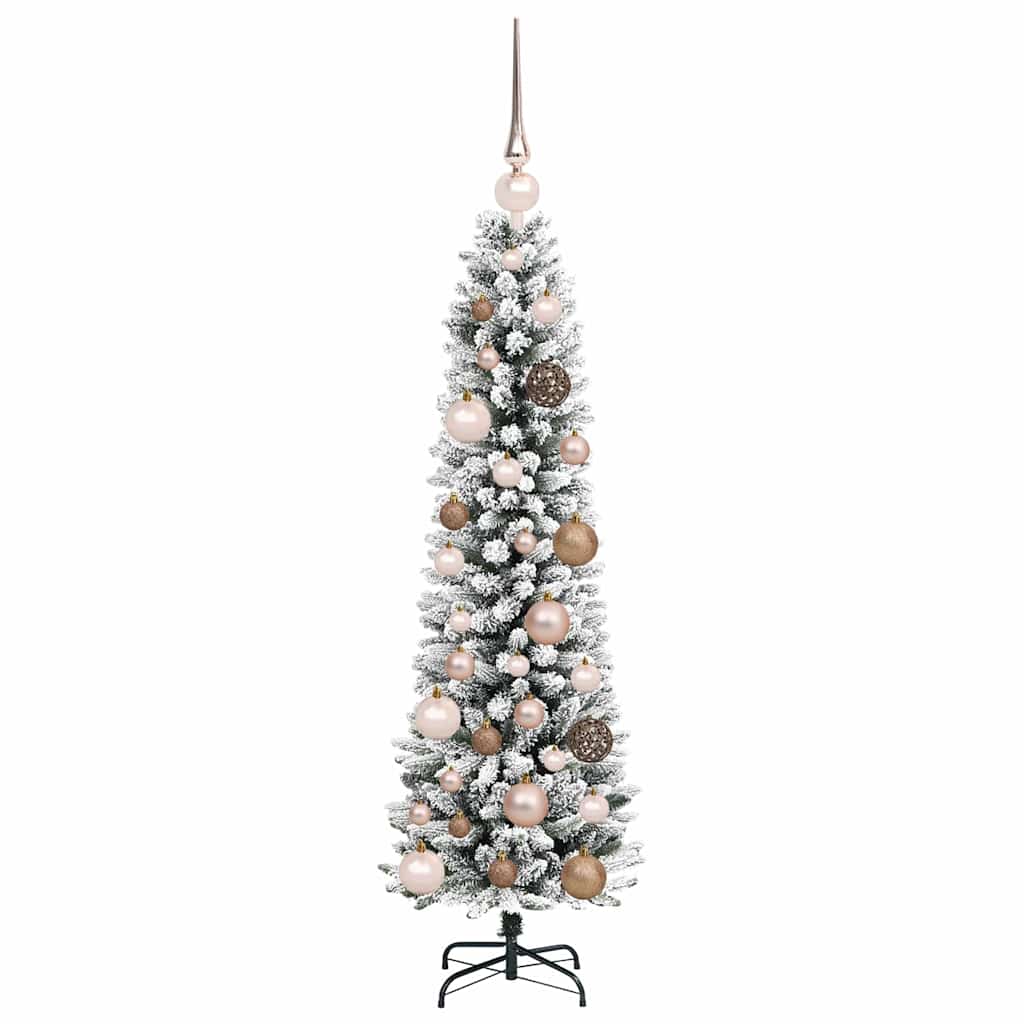 Kunstigt juletræ med stativ Hvid 120 cm PVC og metal og plast