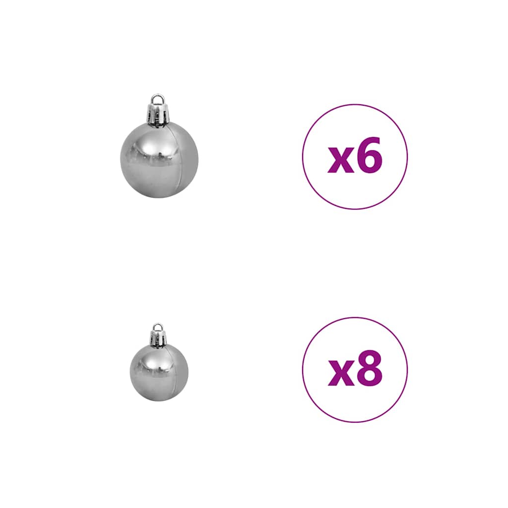 Kunstigt juletræ med stativ Hvid 120 cm PVC og metal og plast