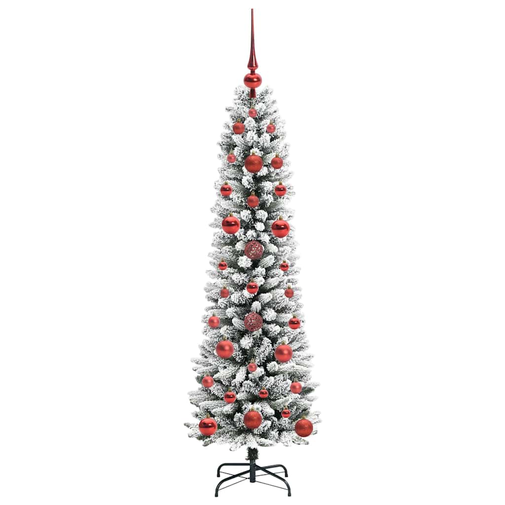 Kunstigt juletræ med stativ Hvid 120 cm PVC og metal og plast