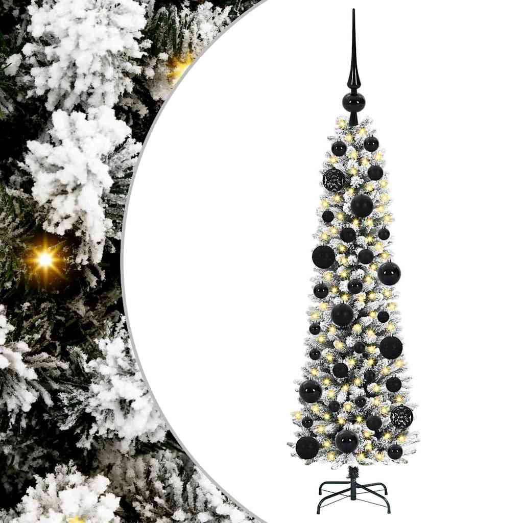 Kunstigt juletræ med stativ Hvid 120 cm PVC og metal og plast
