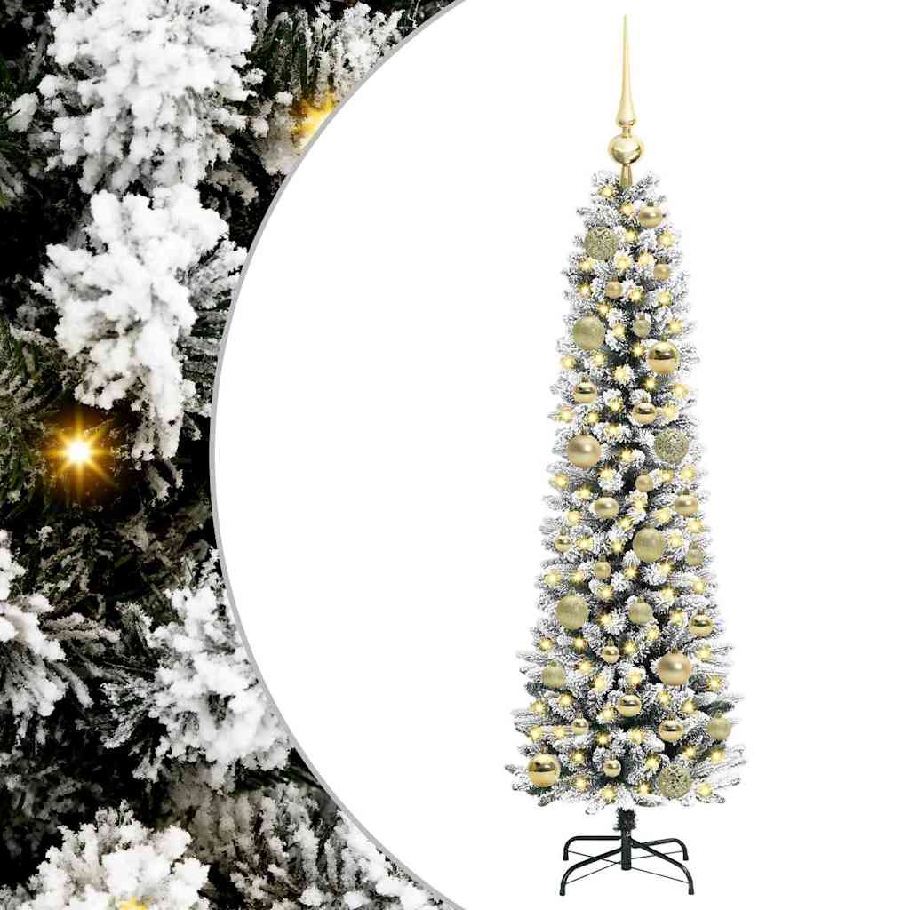 Kunstigt juletræ med stativ Hvid 120 cm PVC og metal og plast
