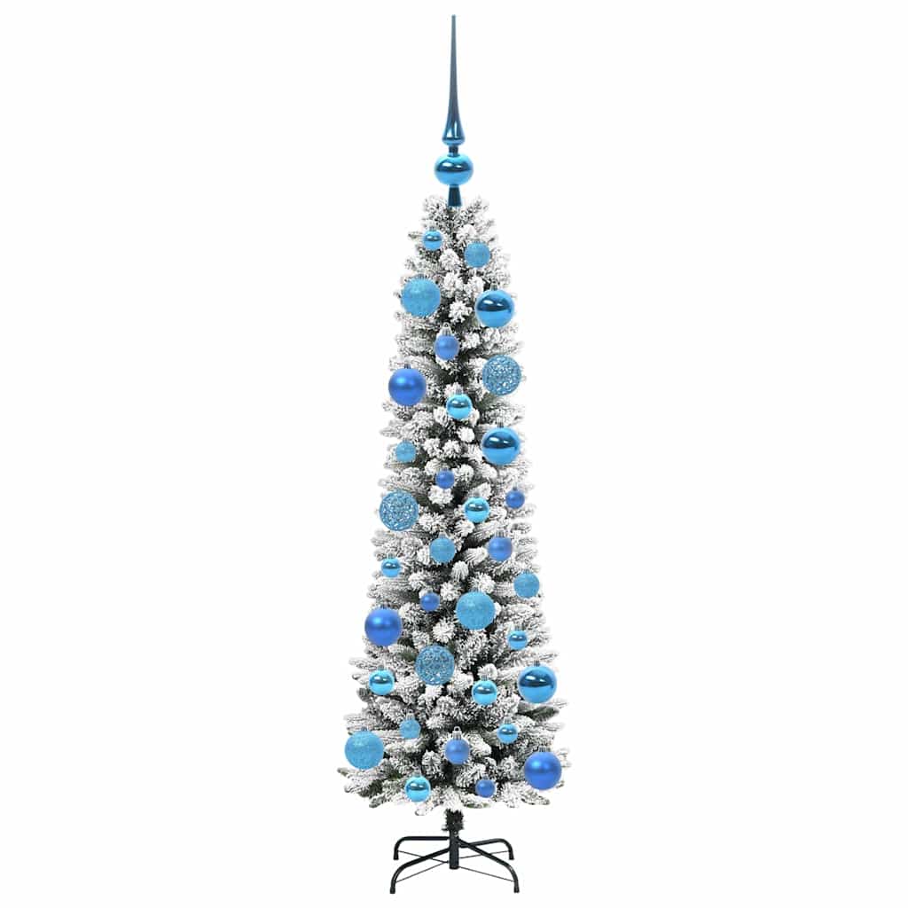 Kunstigt juletræ med stativ Hvid 120 cm PVC og metal og plast