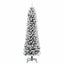 Kunstigt juletræ med stativ Hvid 150 cm PVC og metal og plast