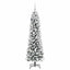 Kunstigt juletræ med stativ Hvid 150 cm PVC og metal og plast