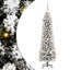 Kunstigt juletræ med stativ Hvid 180 cm PVC og metal og plast