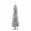 Kunstigt juletræ med stativ Hvid 180 cm PVC og metal og plast