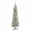 Kunstigt juletræ med stativ Hvid 210 cm PVC og metal og plast