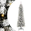 Kunstigt juletræ med stativ Hvid 210 cm PVC og metal og plast