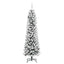 Kunstigt juletræ med stativ Hvid 210 cm PVC og metal og plast