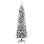 Kunstigt juletræ med stativ Hvid 240 cm PVC og metal og plast