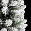 Kunstigt juletræ med stativ Hvid 240 cm PVC og metal og plast