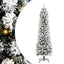 Kunstigt juletræ med stativ Hvid 240 cm PVC og metal og plast