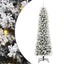 Kunstigt juletræ med stativ Hvid 240 cm PVC og metal og plast