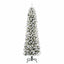 Kunstigt juletræ med stativ Hvid 240 cm PVC og metal og plast