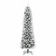 Kunstigt juletræ med stativ Hvid 240 cm PVC og metal og plast