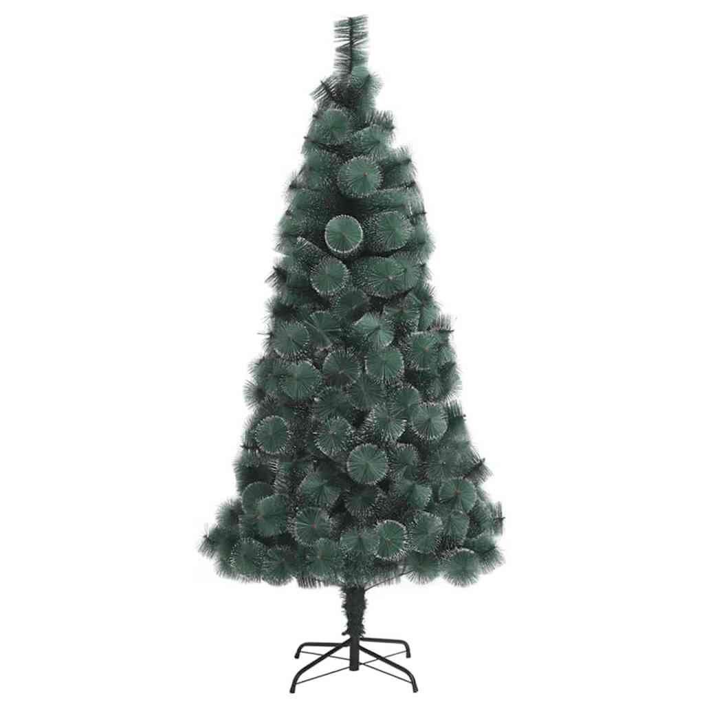 Kunstig forbelyst juletre med kuglesæt Grøn 150 cm PET