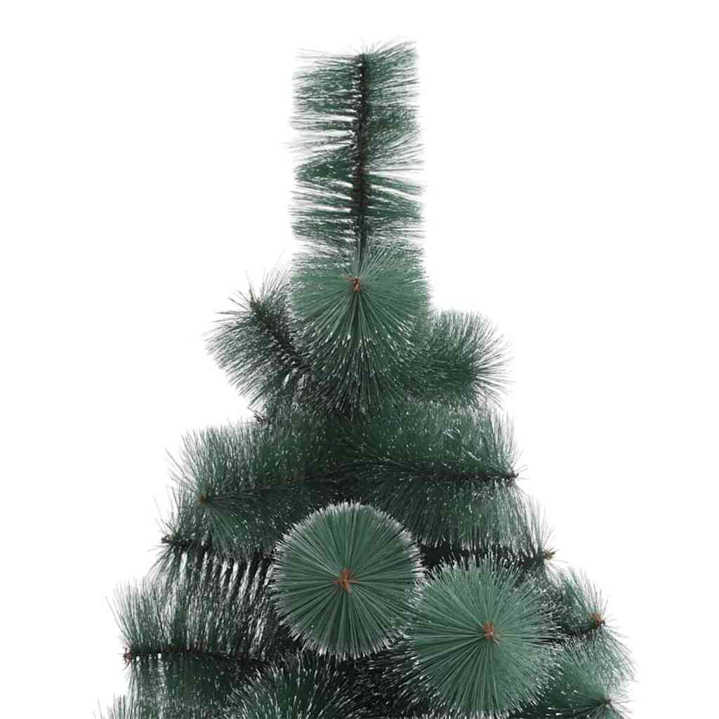 Kunstigt forudbelyst juletræ med 300 LED'er Grøn 180 cm PET