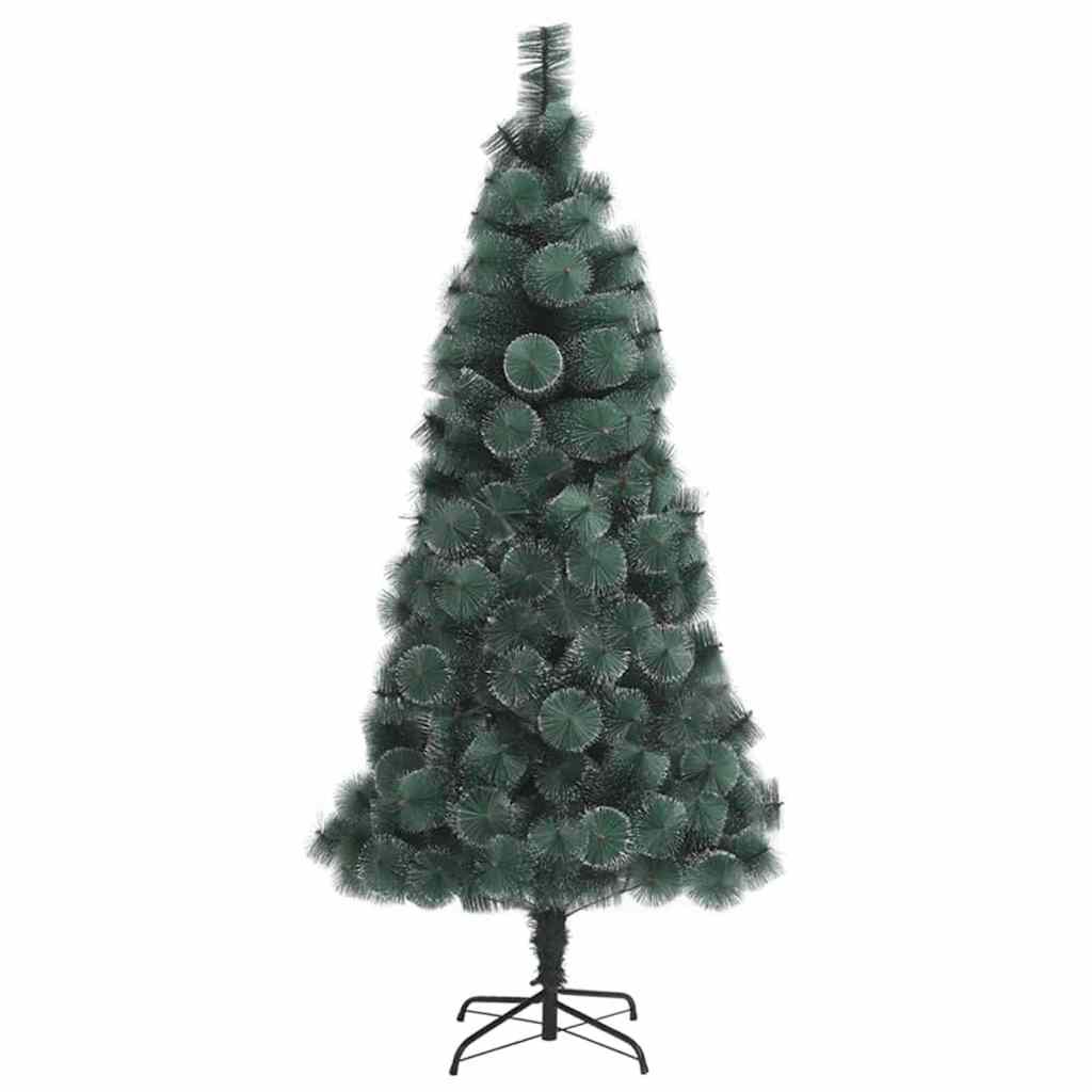 Kunstigt forudbelyst juletræ med 300 LED'er Grøn 180 cm PET