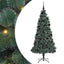 Kunstig Forbelyst Juletree med Kuglesæt Grøn 210 cm PET
