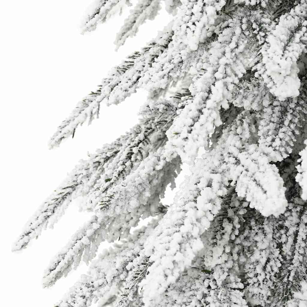 Juletræ med 300 LED'er med stativ Hvid 180 cm PE og Stål