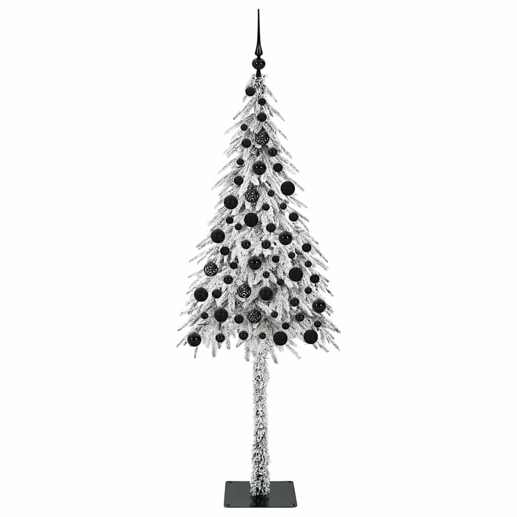 Juletræ med 300 LED'er med stativ Hvid 180 cm PE og Stål