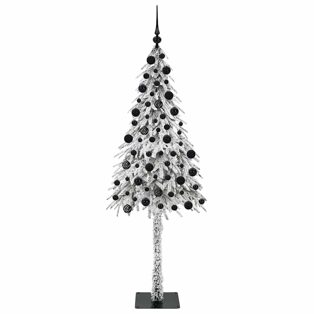 Juletræ med 300 LED'er med stativ Hvid 210 cm PE og Stål