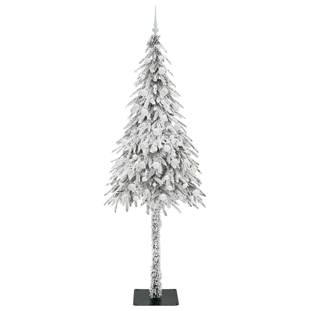Juletræ med 300 LED'er med stativ Hvid 210 cm PE og Stål