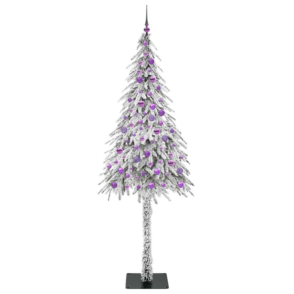 Juletræ med 300 LED'er med stativ Hvid 210 cm PE og Stål