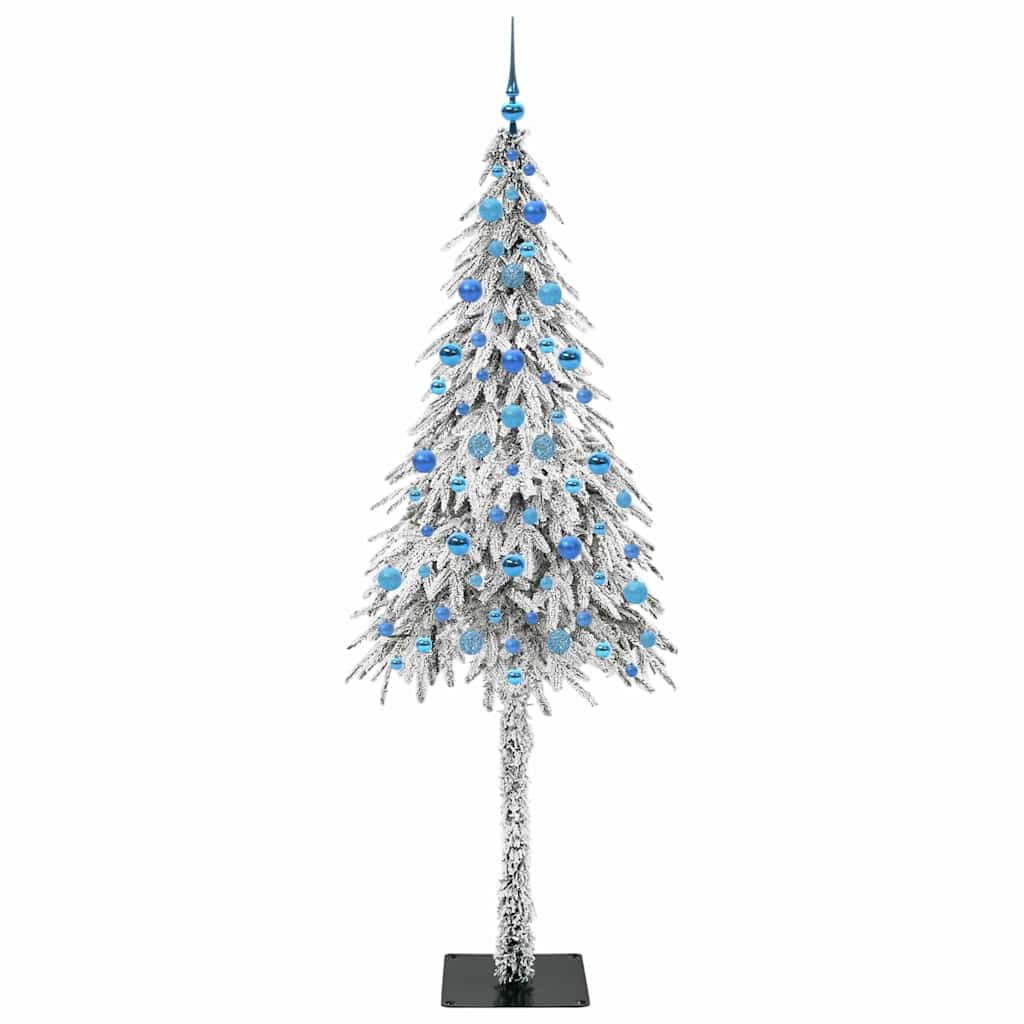 Juletræ med 300 LED'er med stativ Hvid 210 cm PE og Stål
