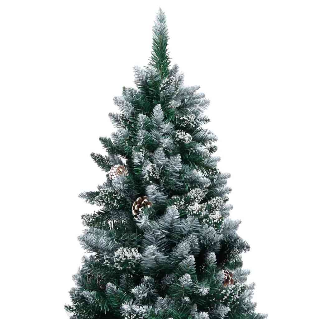 Kunstigt juletræ med stativ Grøn 180 cm PVC og Stål og Plastik