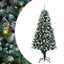 Kunstigt juletræ med stativ Grøn 180 cm PVC og Stål og Plastik