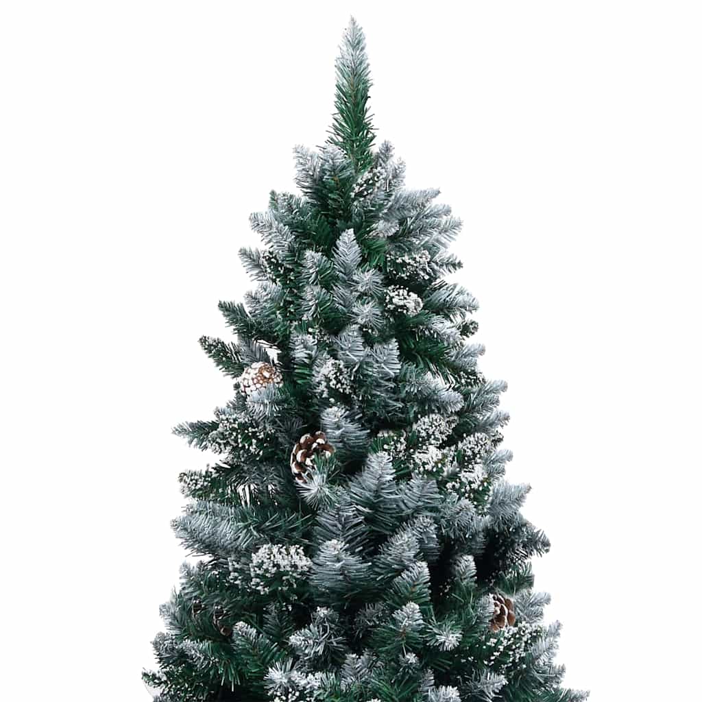 Kunstigt juletræ med stativ Grøn 180 cm PVC og Stål og Plastik