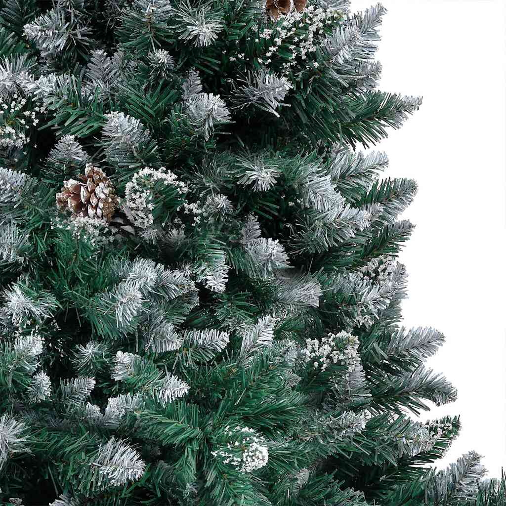 Kunstigt juletræ med stativ Grøn 180 cm PVC og Stål og Plastik