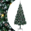 Kunstigt juletræ med stativ Grøn 210 cm PVC og Stål og Plastik