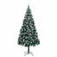 Kunstigt juletræ med stativ Grøn 240 cm PVC og Stål og Plastik
