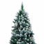 Kunstigt juletræ med stativ Grøn 240 cm PVC og Stål og Plastik