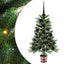 Juletræ med 150 LED'er med stativ Grøn 90 cm PE