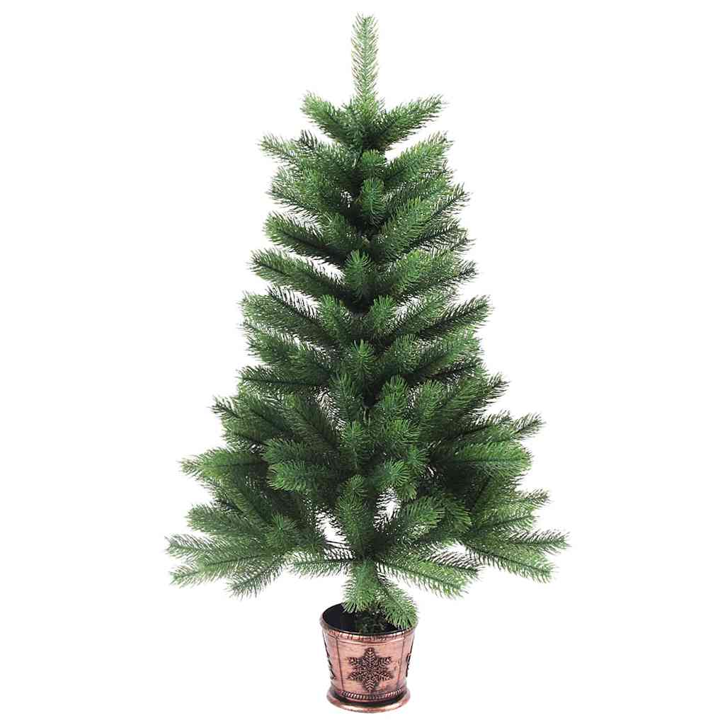 Juletræ med 150 LED'er med stativ Grøn 90 cm PE