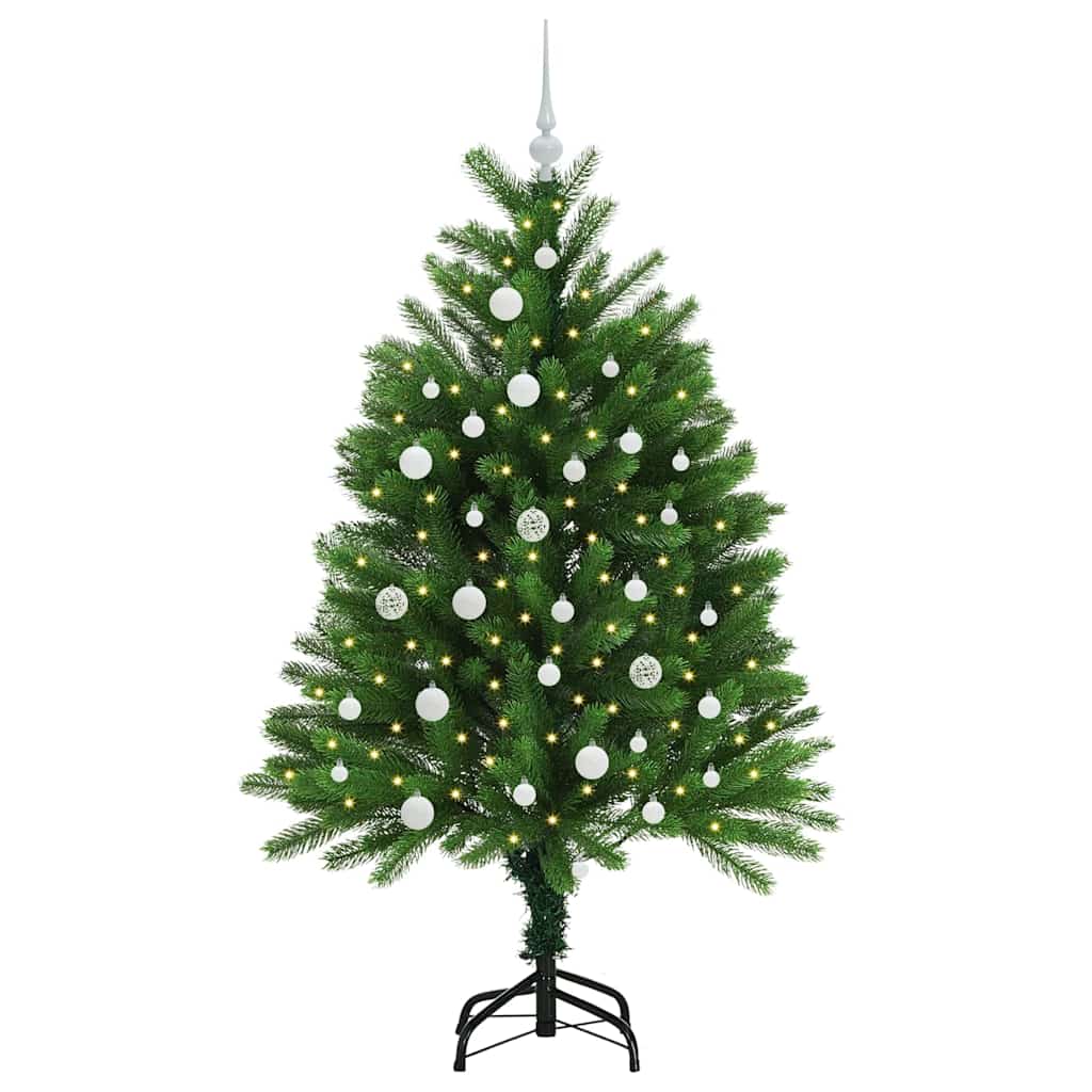 Juletræ med 150 LED'er med stativ Grøn 120 cm PE