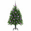 Juletræ med 150 LED'er med stativ Grøn 120 cm PE