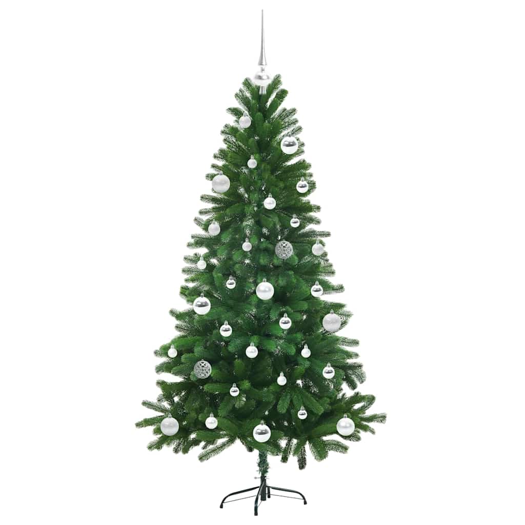 Juletræ med 150 LED'er med stativ Grøn 150 cm PE