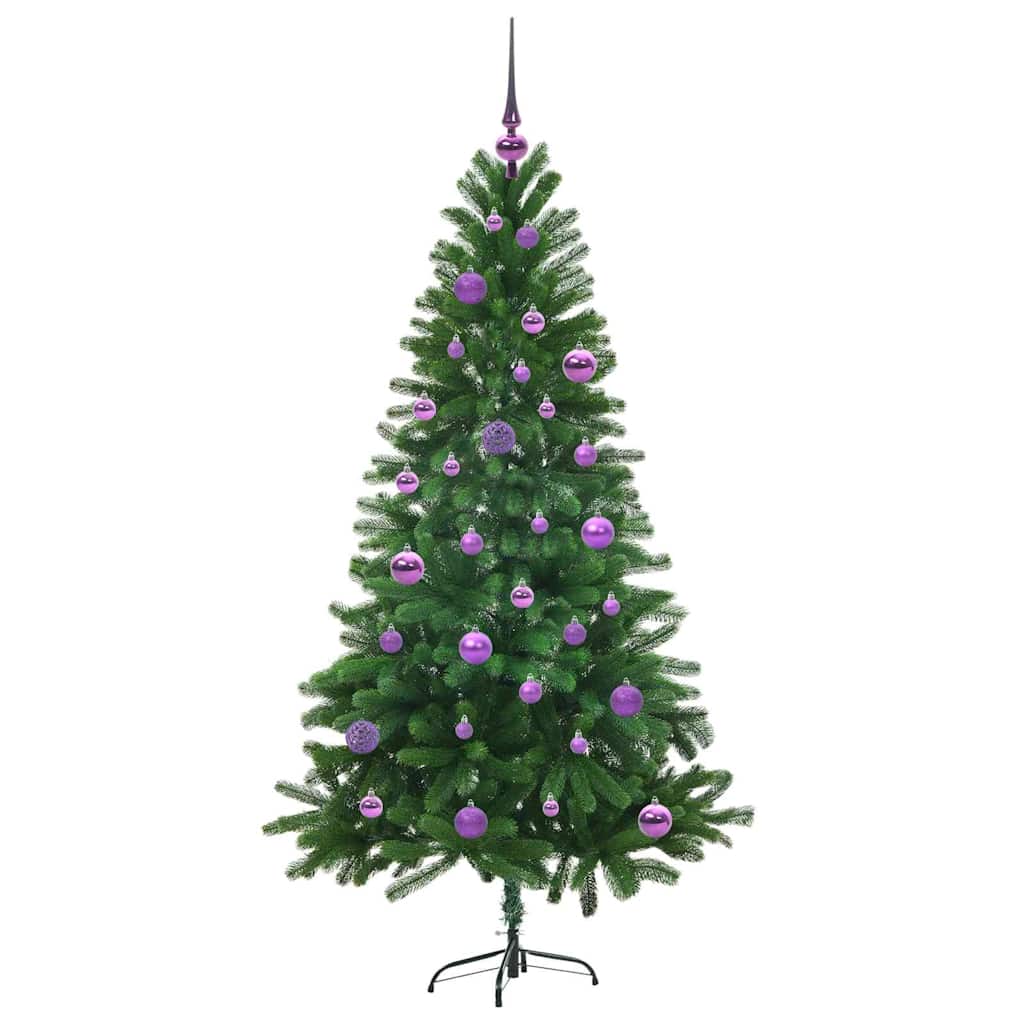 Juletræ med 150 LED'er med stativ Grøn 150 cm PE