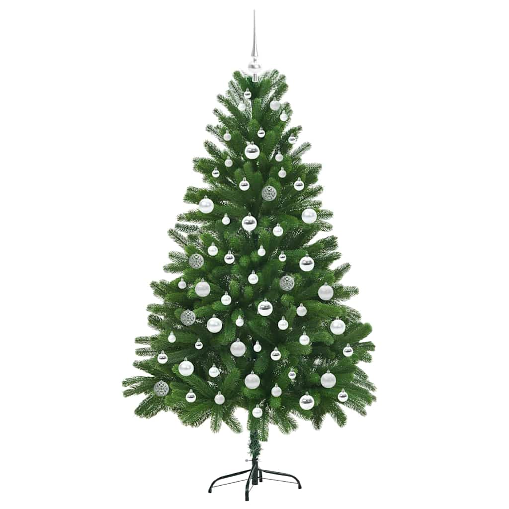Juletræ med 300 LED'er med stativ Grøn 180 cm PE